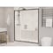 Anzzi 60 in. x 70 in. H Sliding Framed Shower Door in Matte Black w/ Tsunami Guard Tempered Clear Glass SD-AZ15-01MB - alternate 1